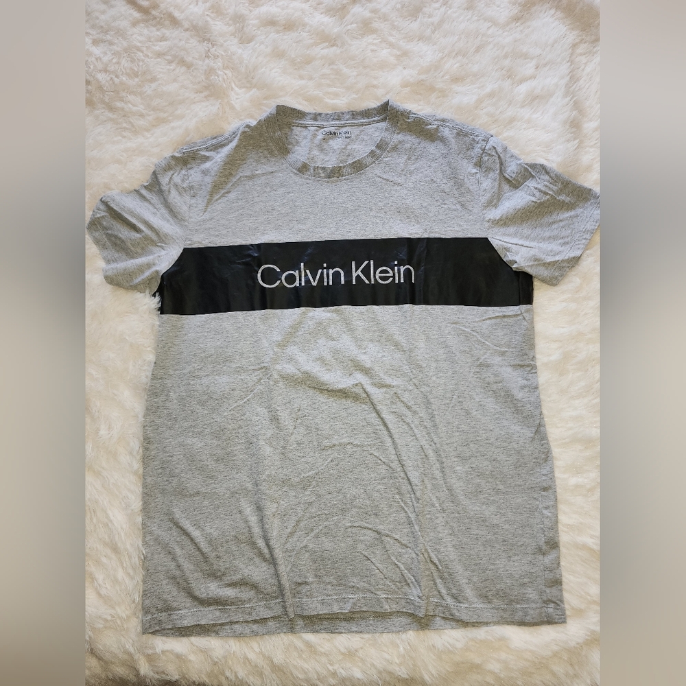 Calvin Klein Gray T-Shirt Size L/G - Picture 2 of 8
